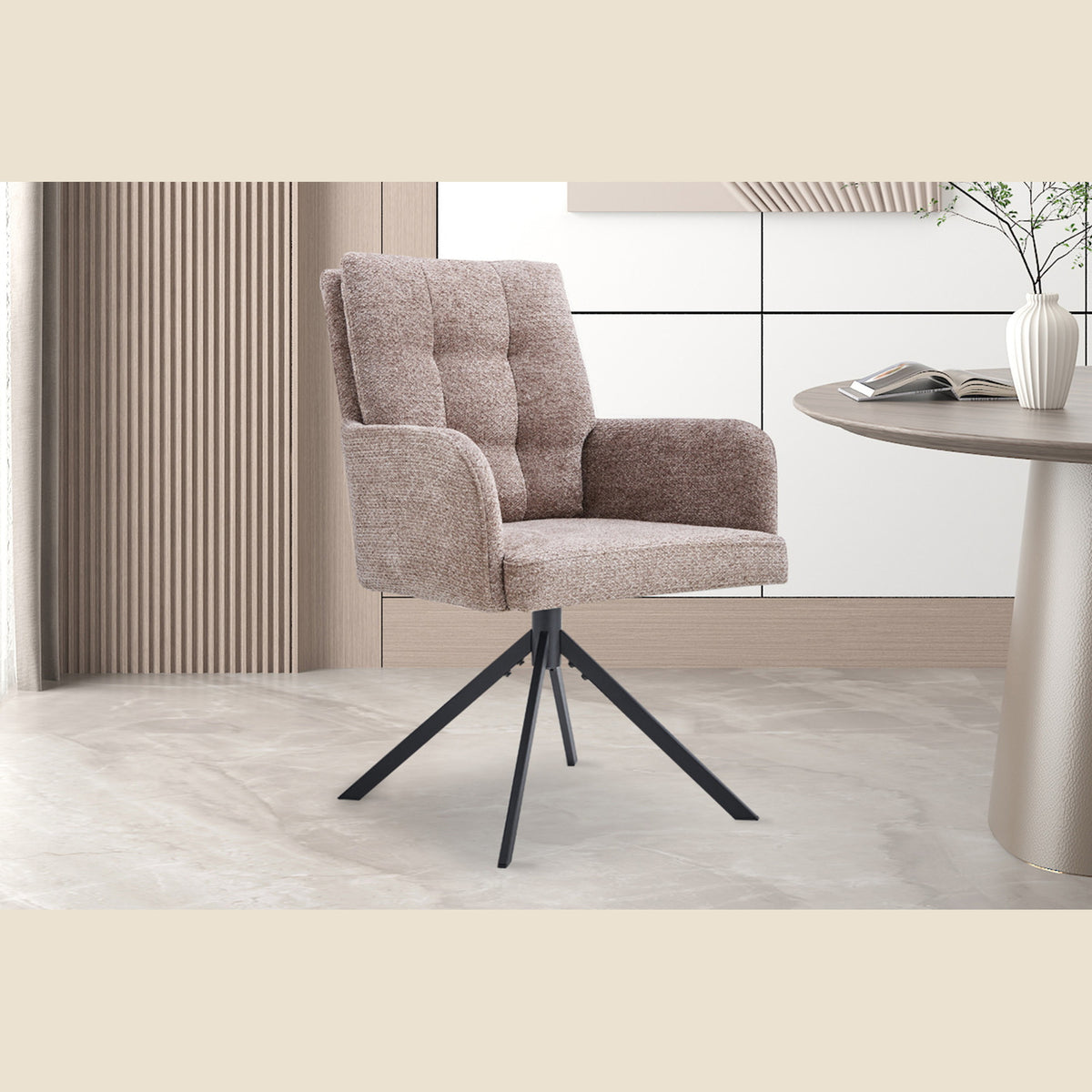 Chaise Granada — Tissu, pivotante