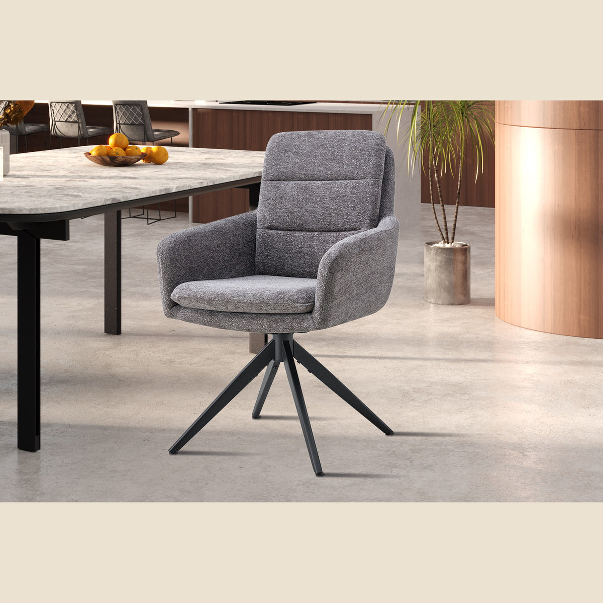 Chaise Lisold — Pivotante, avec accoudoirs