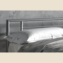 Lit Sandro avec sommier — Métal gris