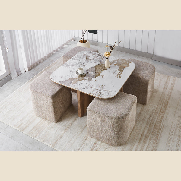 Table basse Evora — Pierre brillante Pandora
