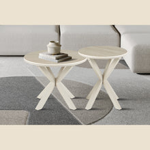 Table basse Noa — Aspect travertin