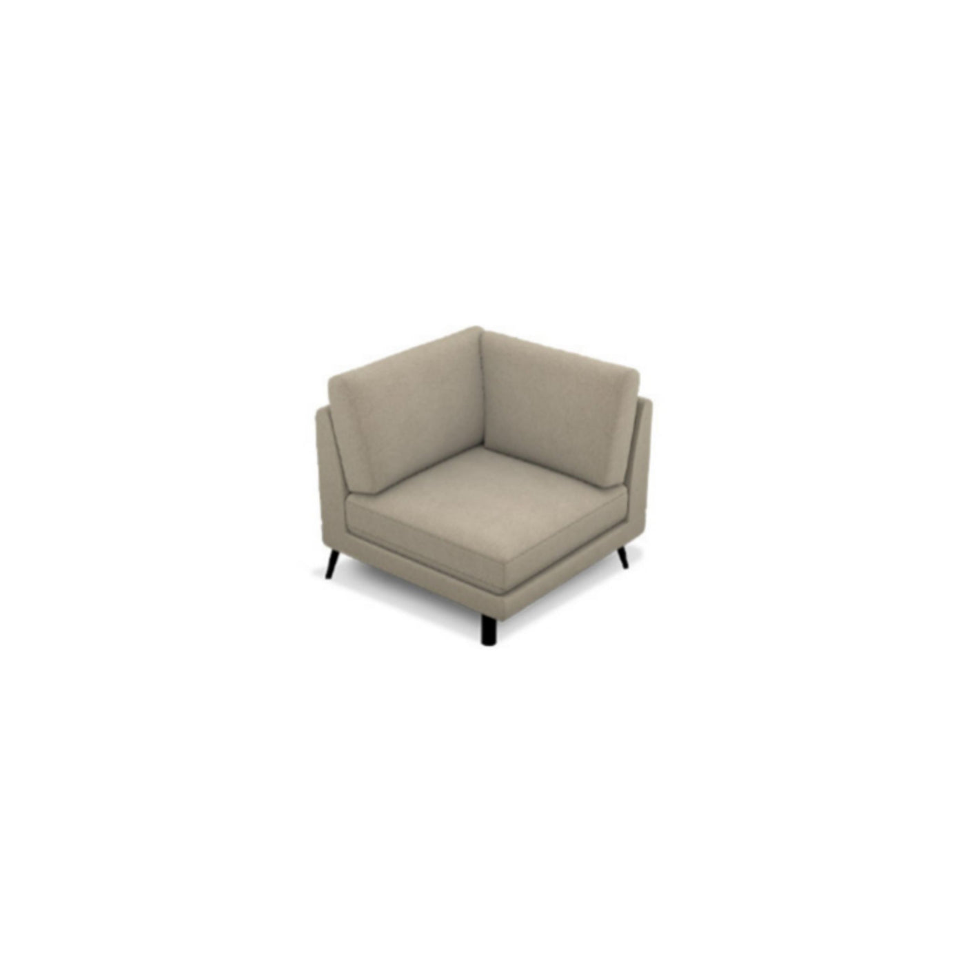 Salon d'angle modulaire Eston — Gris bleuté