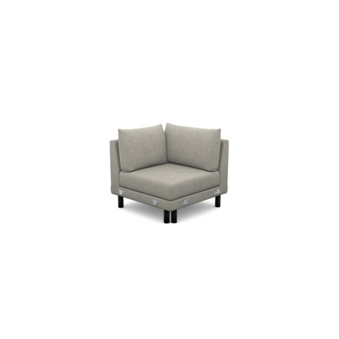 Salon d'angle modulaire Inferno — Gris clair