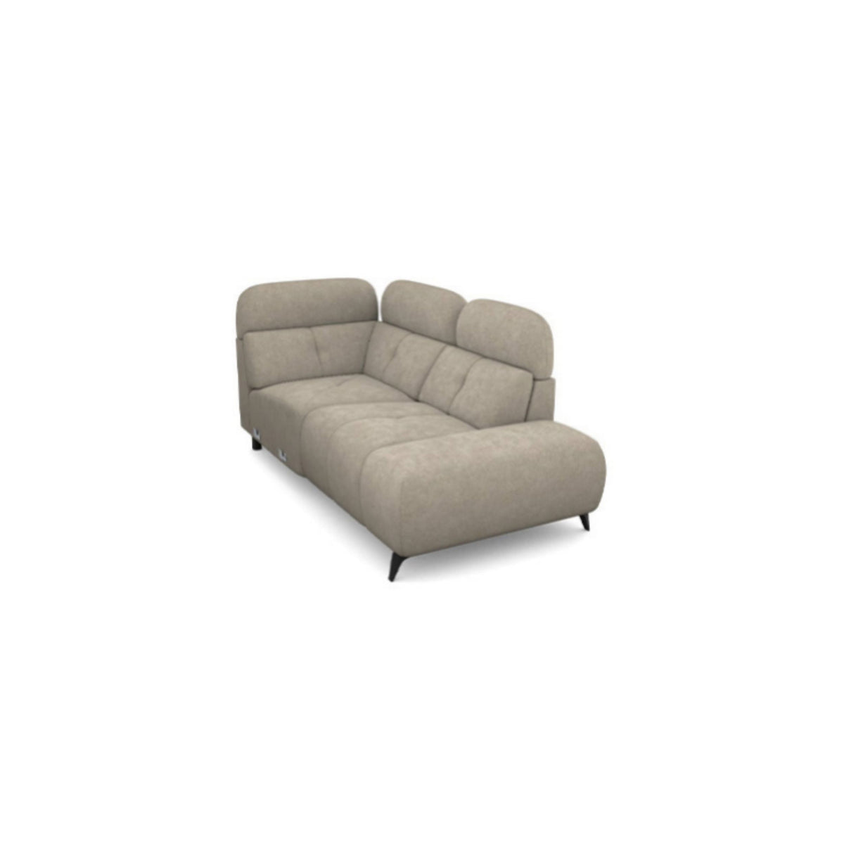 Salon d'angle modulaire Sora — Gris clair