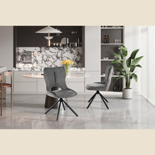 Chaise Mori — Tissu, pivotante