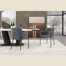 Chaise Naomi — Tissu, avec accoudoirs