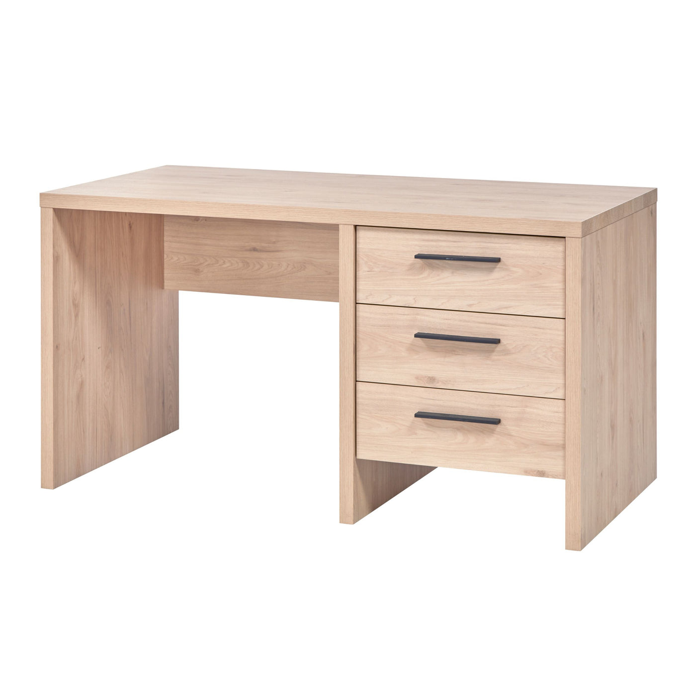 Bureau Viola CASTELLA avec caisson 3 tiroirs, plateau large mélamine CASTELLA