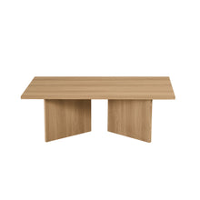 Table basse Litar — Effet travertin ou chêne