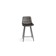 Chaise de comptoir Juta — Velours