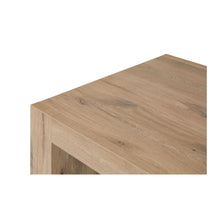 Salle à manger Sacha (Canyon Oak / Marmer / Nox), table basse détail angle supérieur en chêne