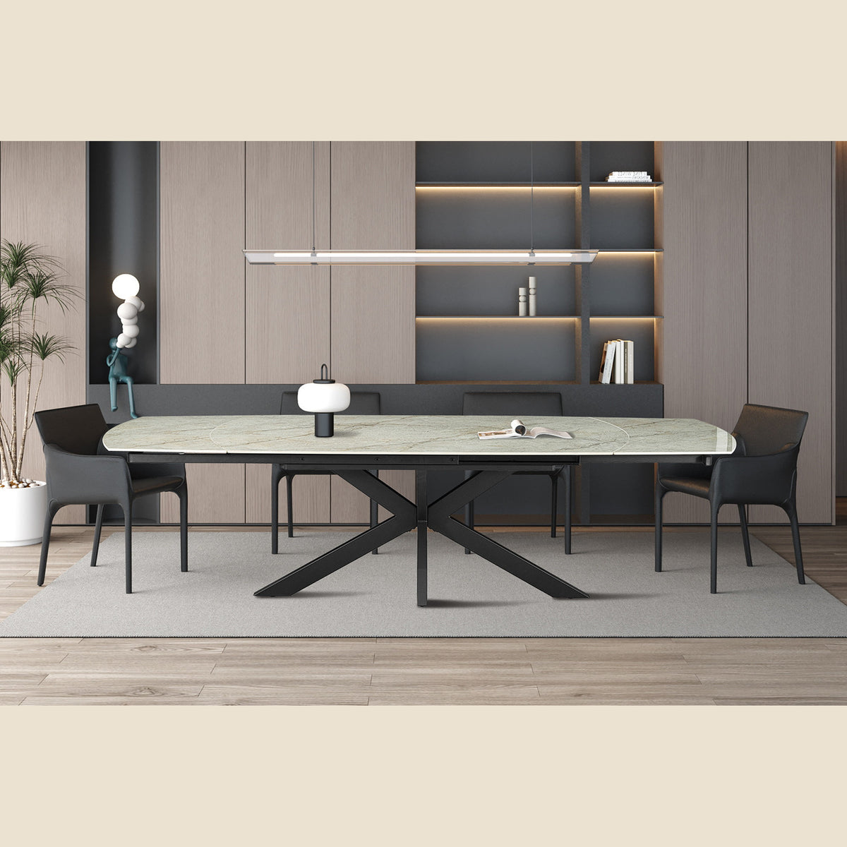 Table extensible Ares — 160-240 cm, ovale danoise