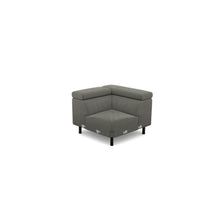 Salon d'angle modulaire Amira — Gris clair chiné