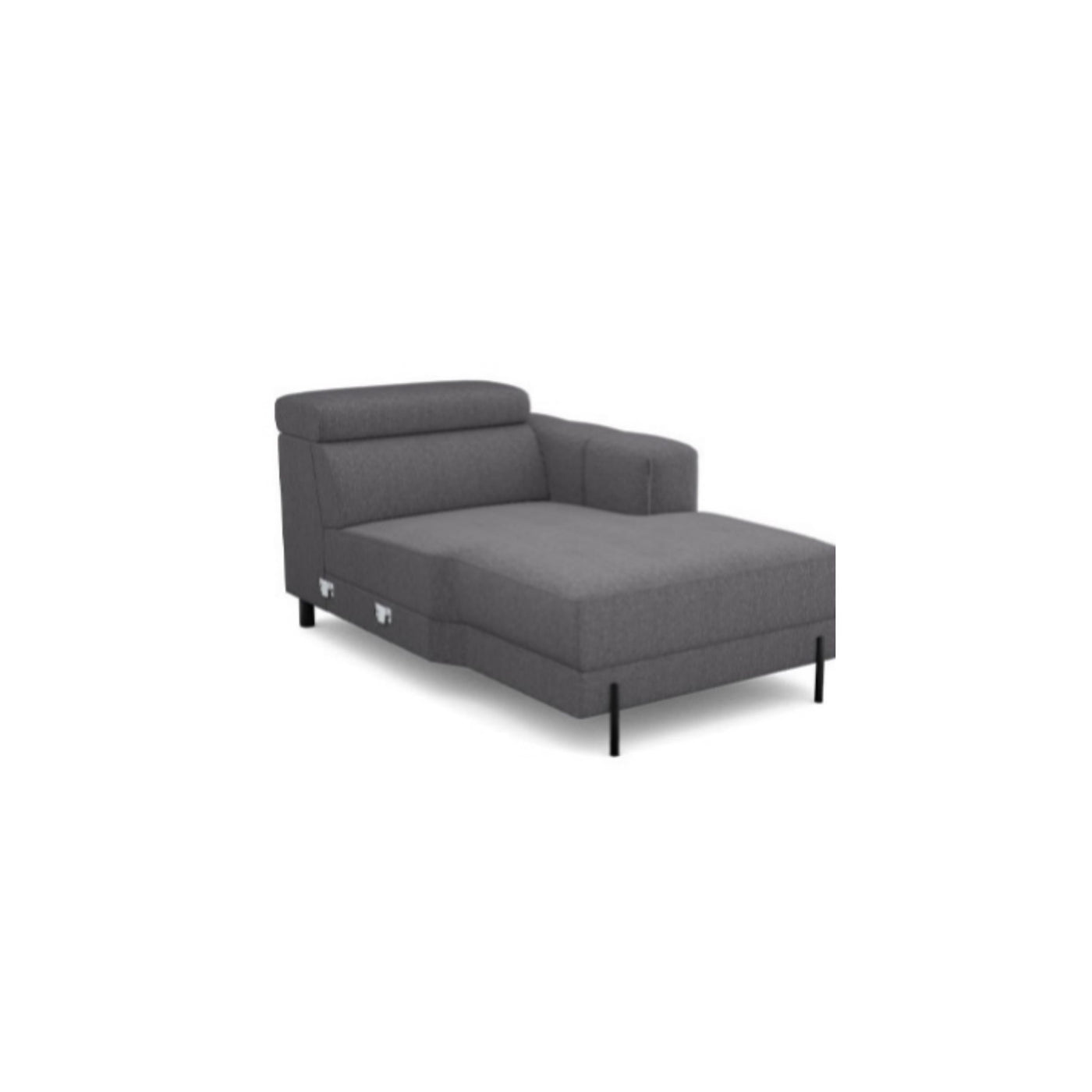 Salon d'angle modulaire Arkon — Gris chiné