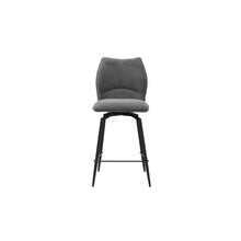 Chaise de comptoir Lara — Pivotante, tissu