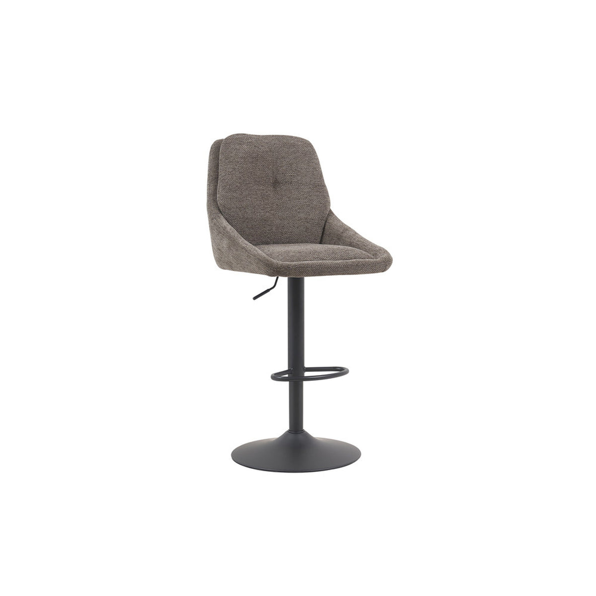Chaise de bar Sabine — Tissu, pivotante