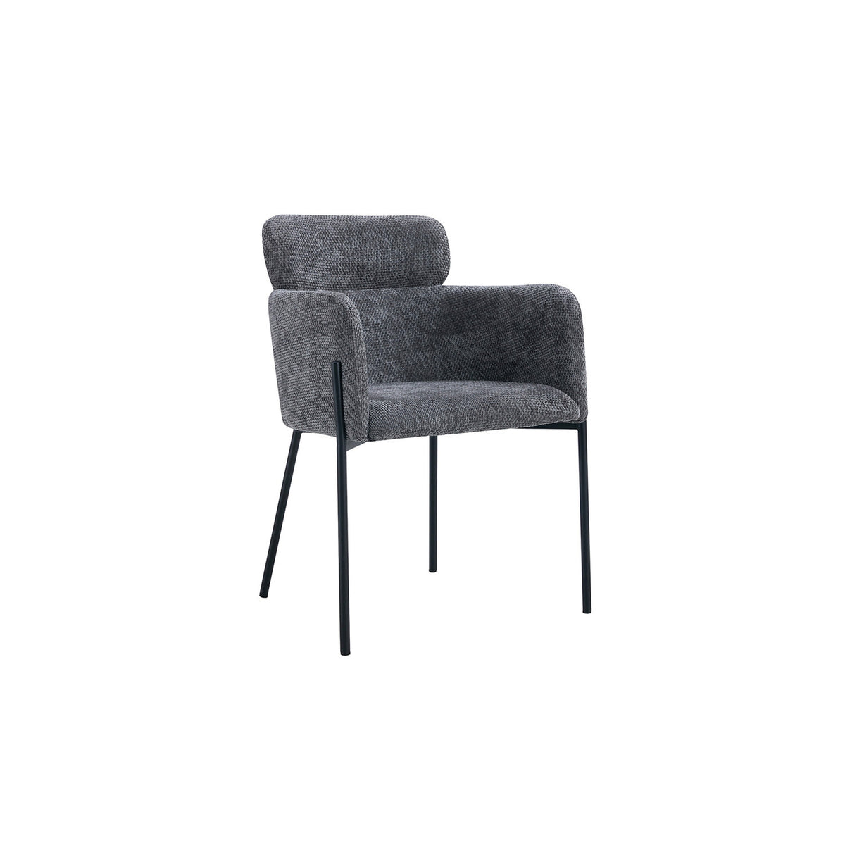 Chaise Naomi — Tissu, avec accoudoirs