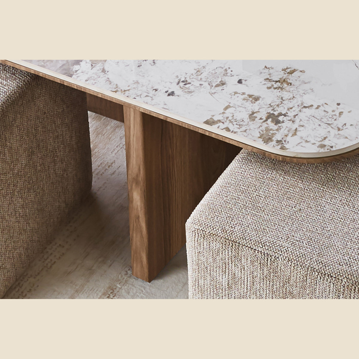 Table basse Evora — Pierre brillante Pandora