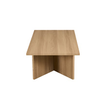 Table basse Litar — Effet travertin ou chêne