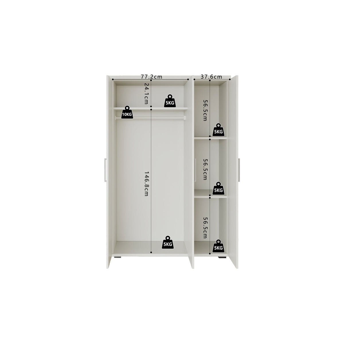 Armoire Mike — Portes battantes ou coulissantes