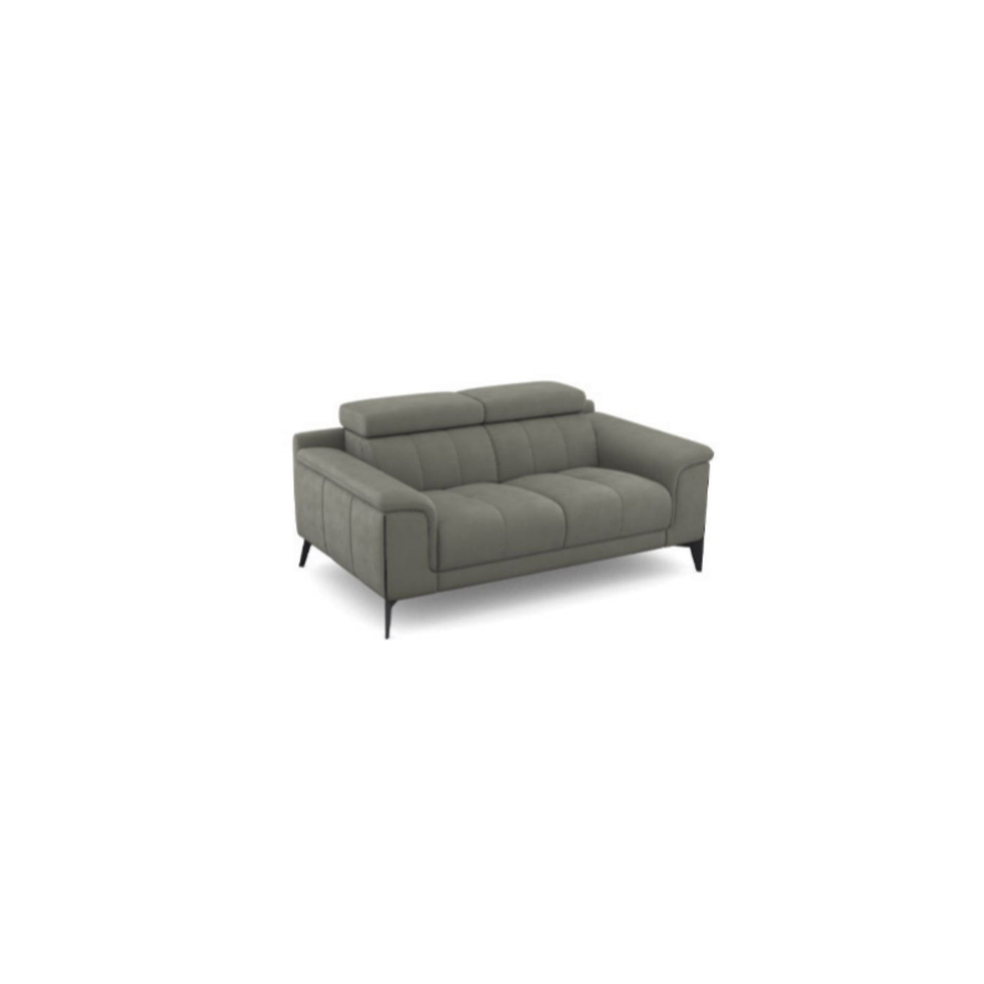 Salon d'angle modulaire Amira — Gris clair chiné