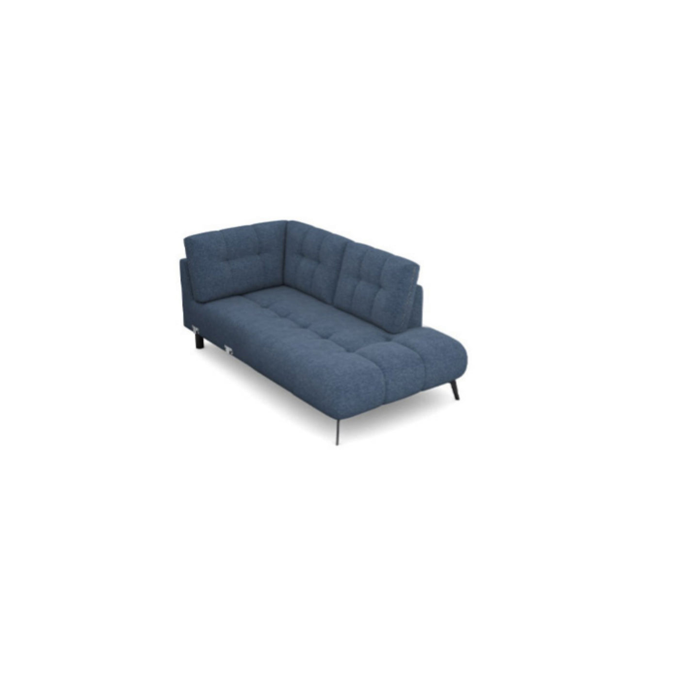 Salon d'angle modulaire Elmo — Bleu chiné