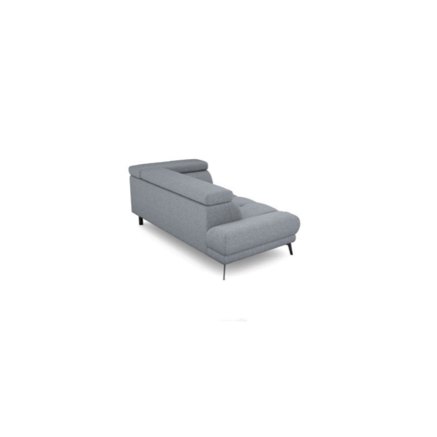 Salon d'angle modulaire Lenon — Gris clair chiné