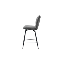 Chaise de comptoir Lara — Pivotante, tissu