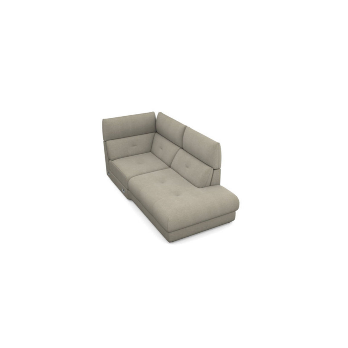 Salon d'angle modulaire Gordon — Beige taupe