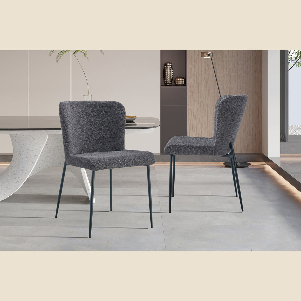 Chaise Lisa — Bouclé ou tissu