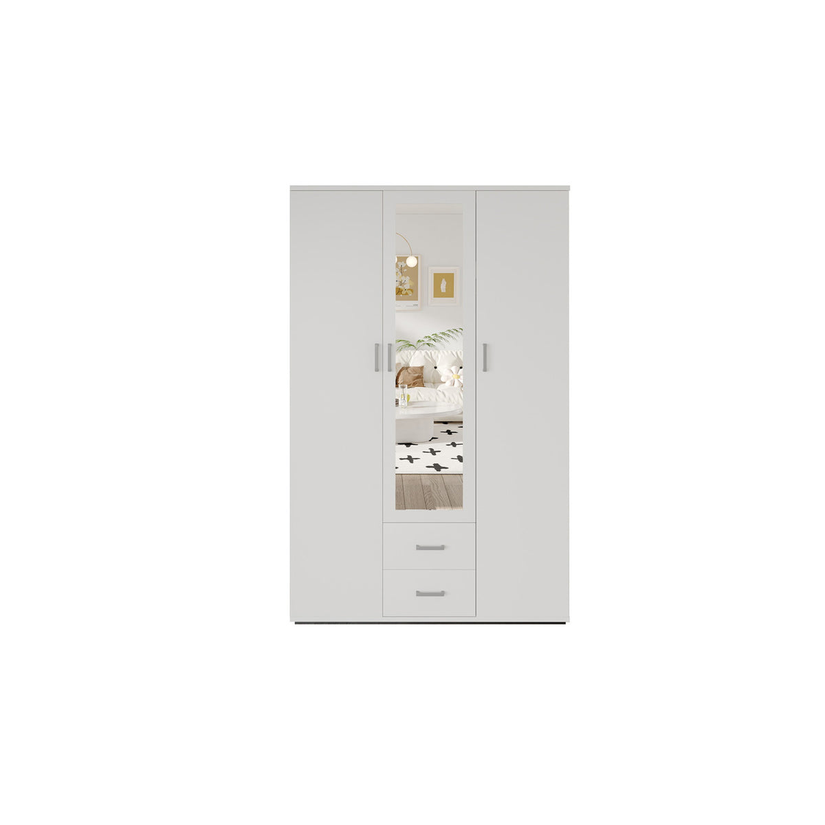 Armoire Marc — Portes battantes avec miroir