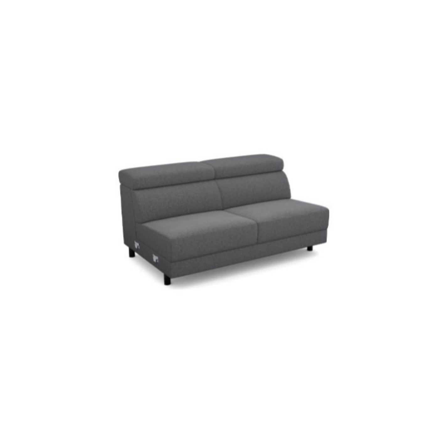Salon d'angle modulaire Arkon — Gris chiné