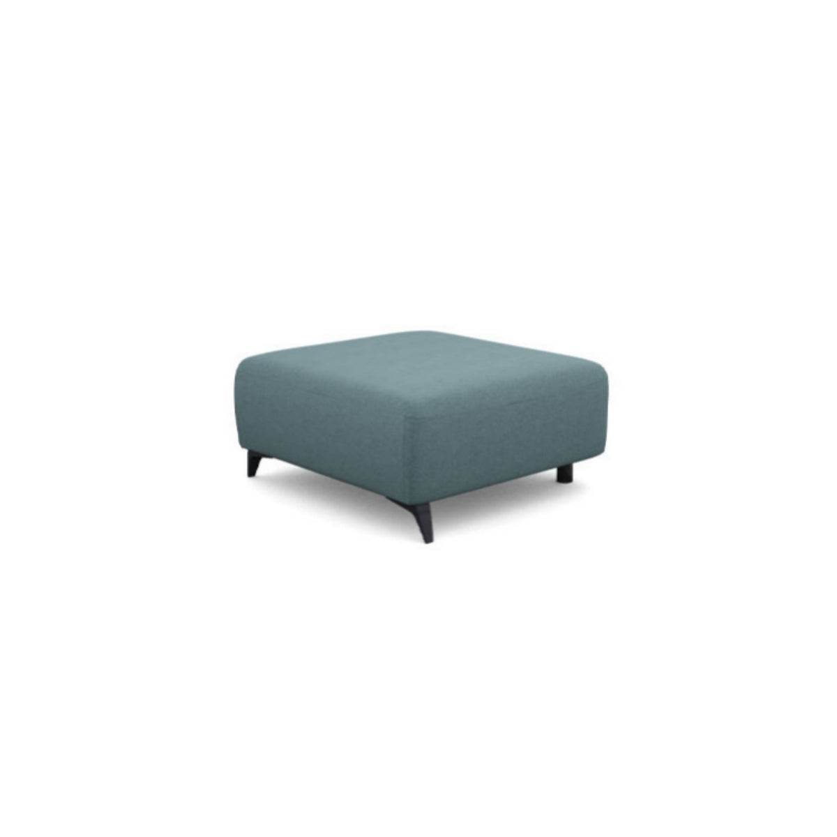 Pouf Challenger — Bleu gris chiné