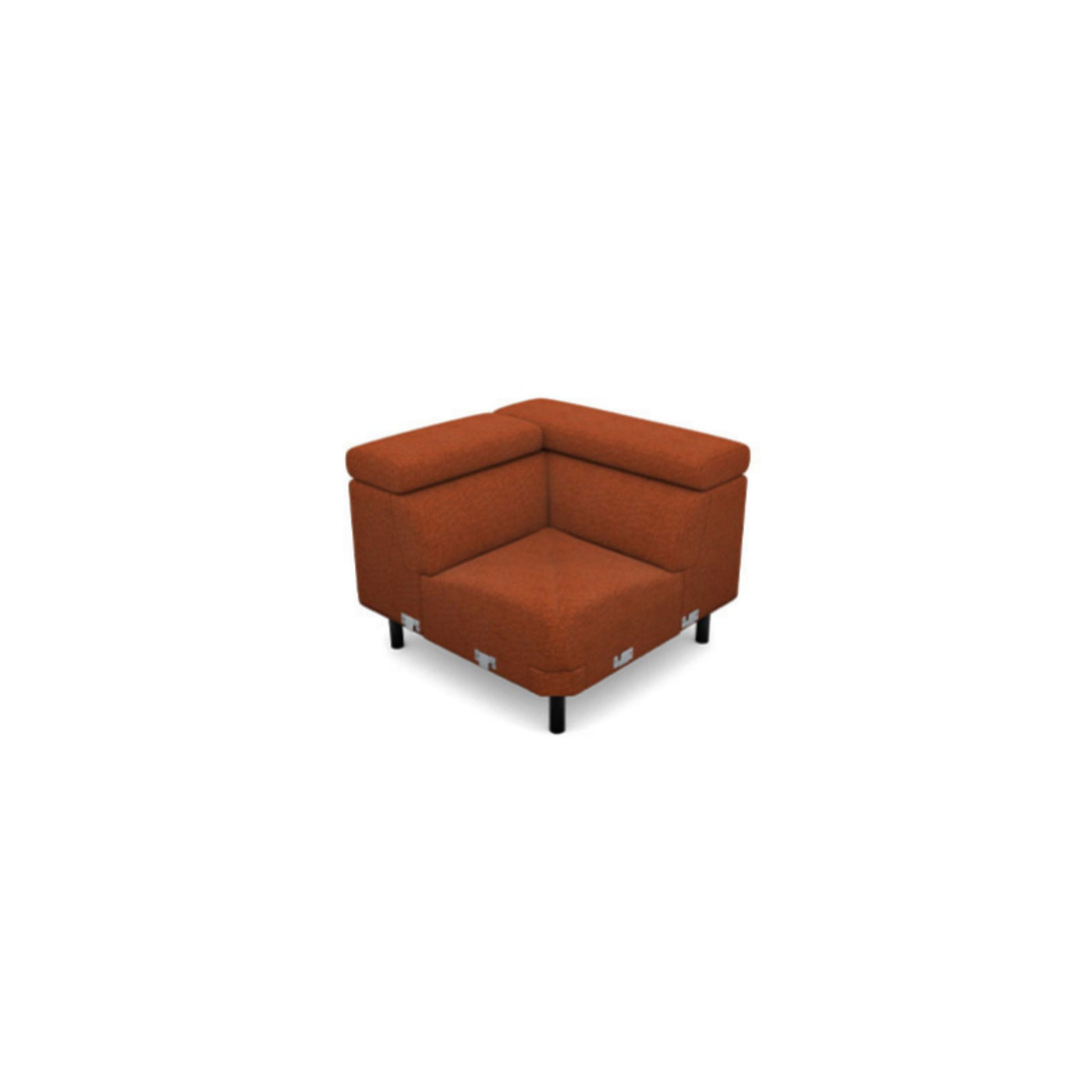 Salon d'angle modulaire Jaime — Terracotta