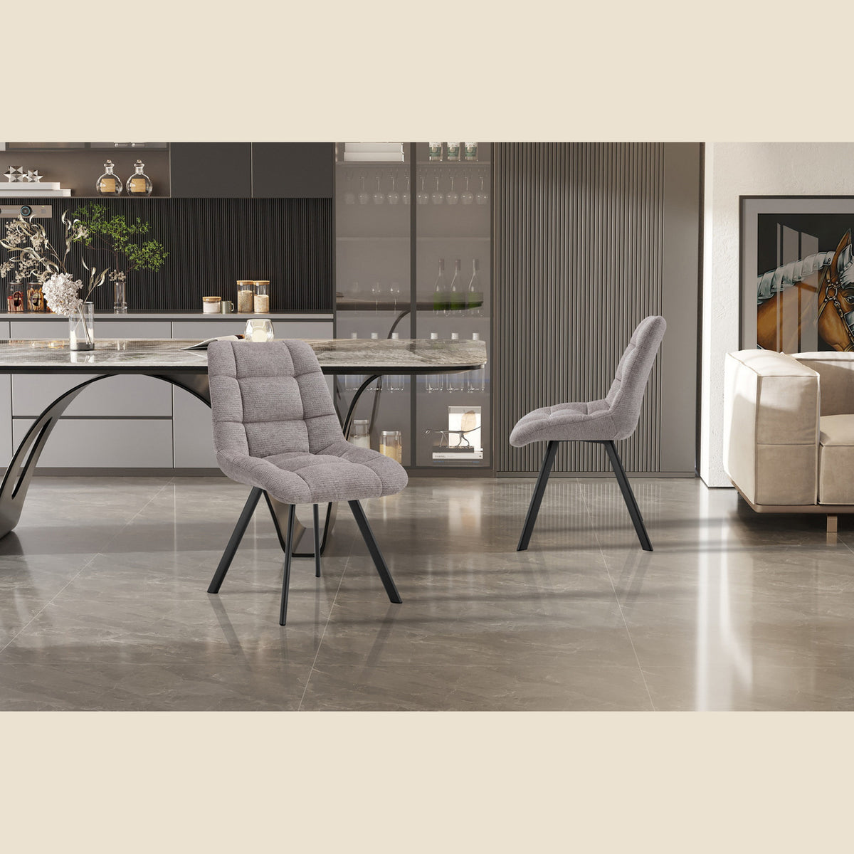 Chaise Lizzy — Tissu