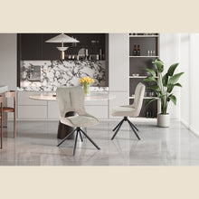 Chaise Mori — Tissu, pivotante
