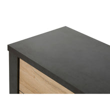 Détail plateau NOX anthracite mat de la commode Phaedra