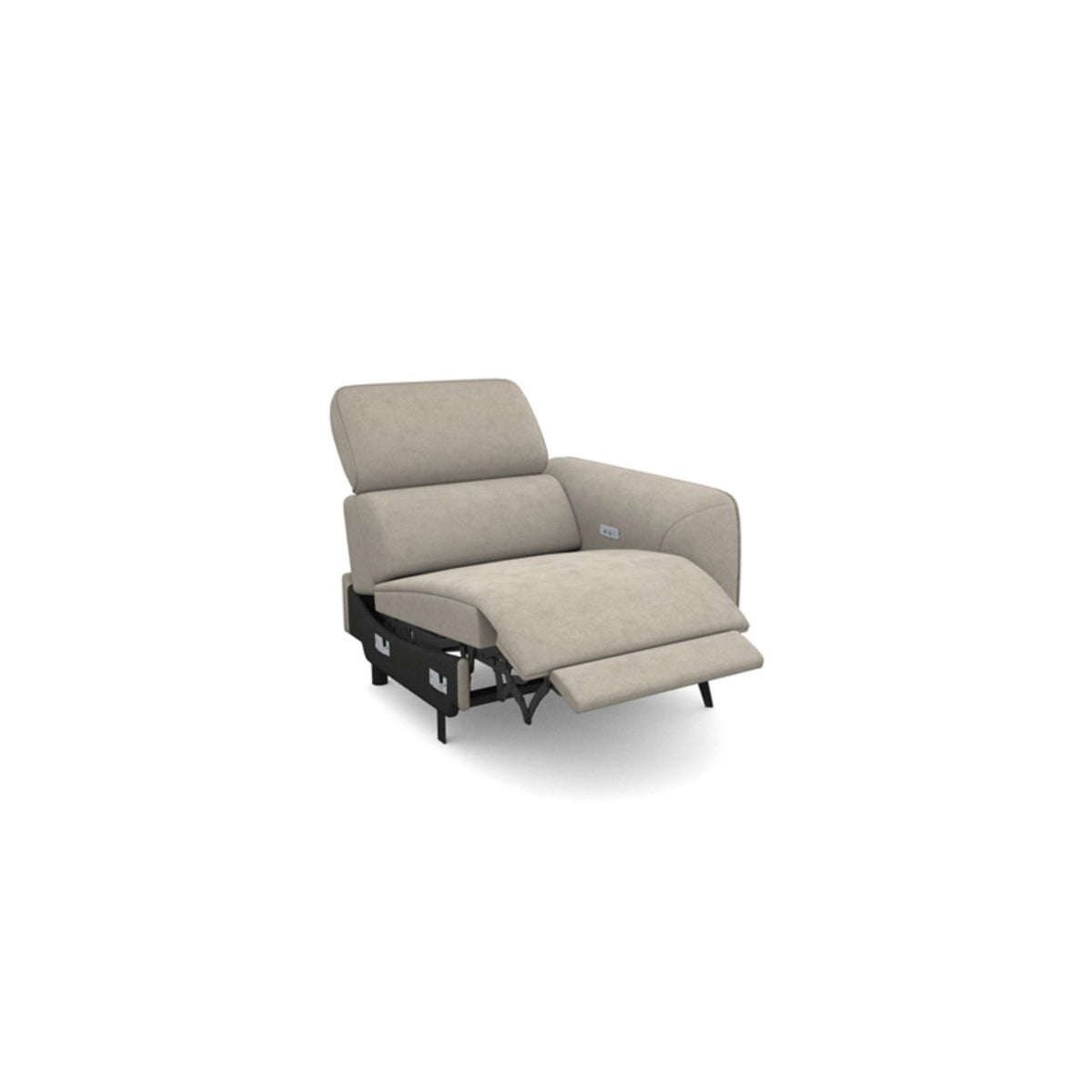 Salon d'angle modulaire Rimo — Beige chiné