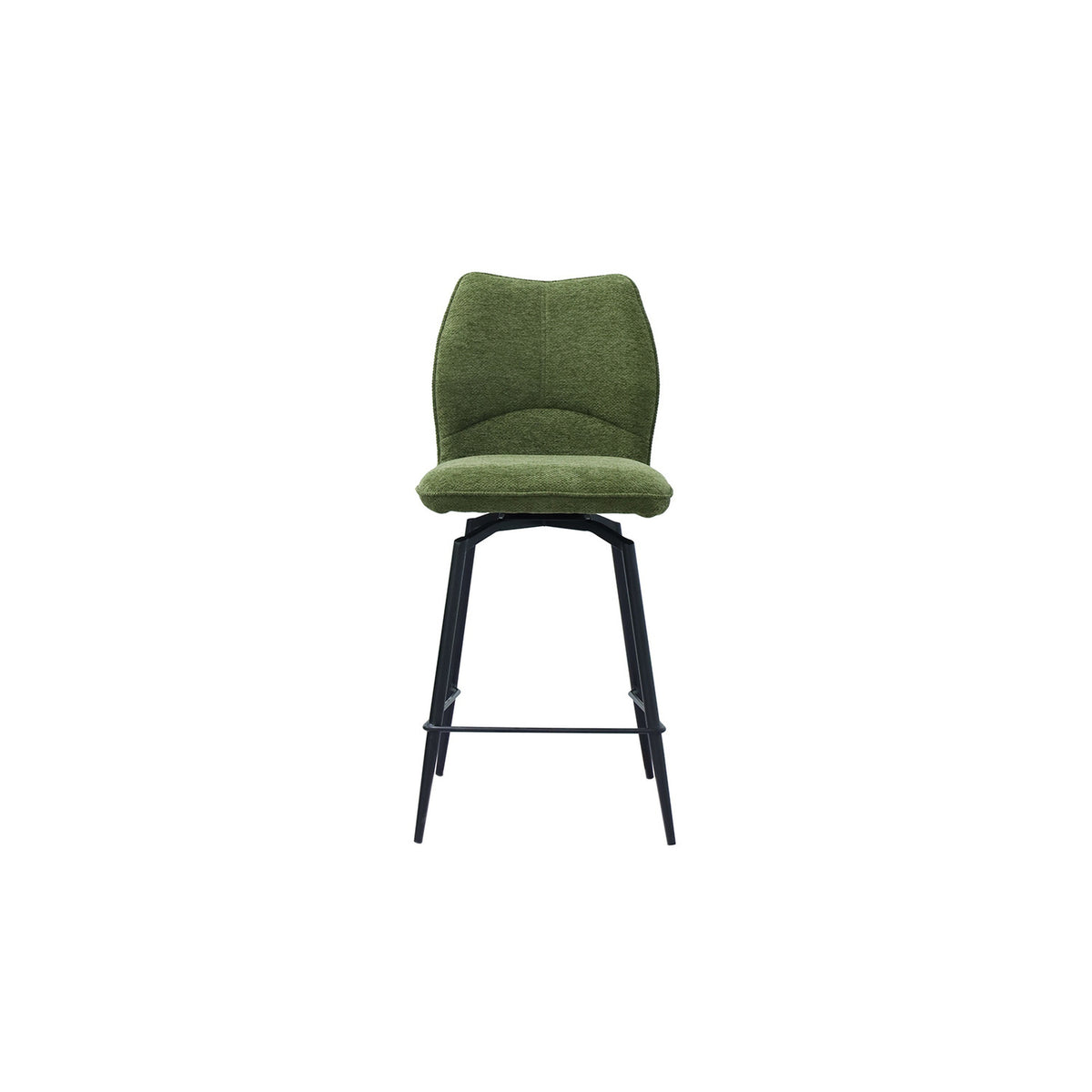 Chaise de comptoir Lara — Pivotante, tissu