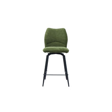 Chaise de comptoir Lara — Pivotante, tissu
