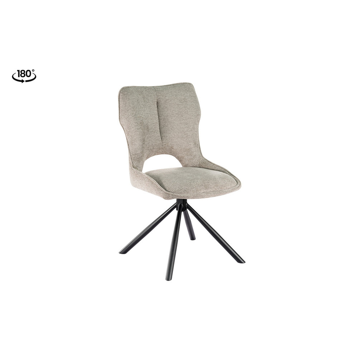 Chaise Mori — Tissu, pivotante