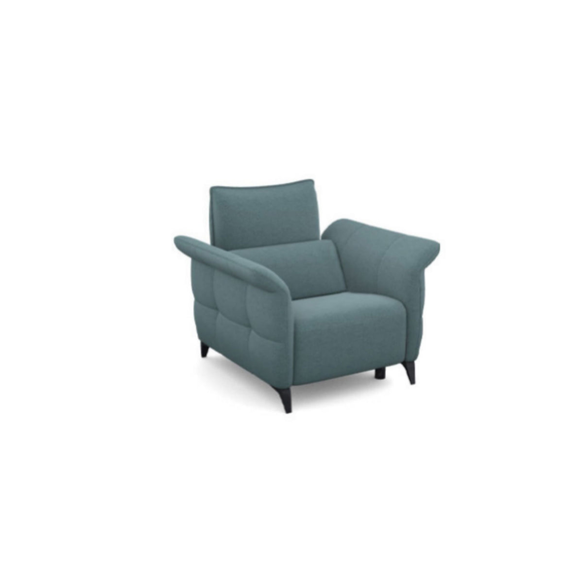 Canapé droit Challenger — Bleu gris chiné