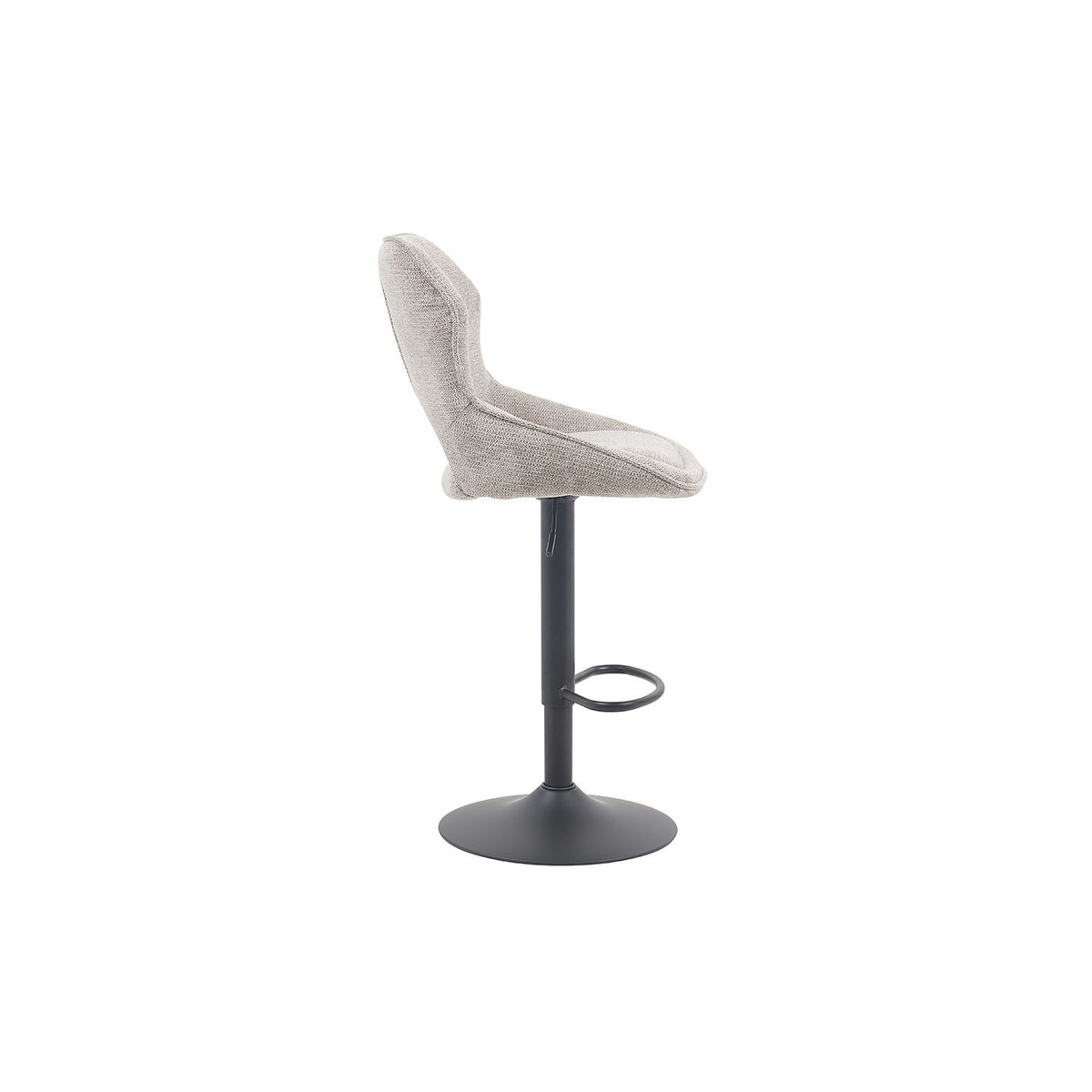 Chaise de bar Mori — Tissu, hauteur réglable