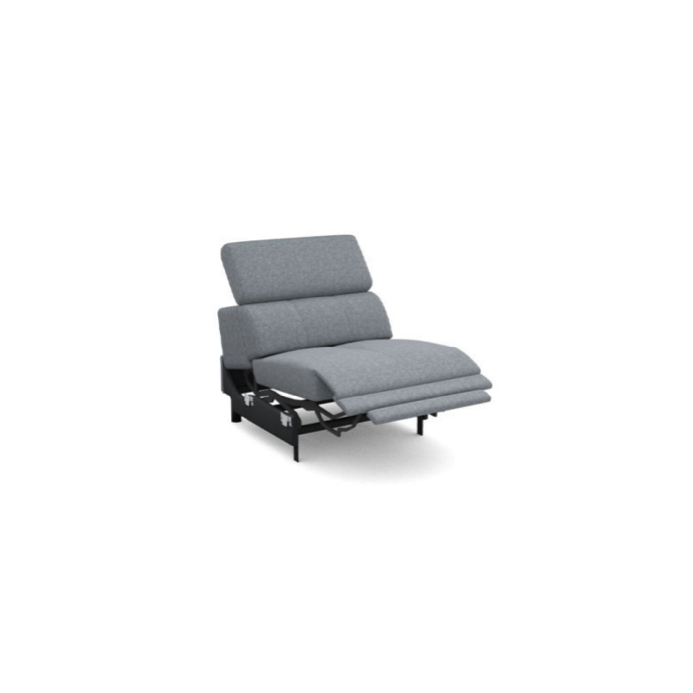 Salon d'angle modulaire Lenon — Gris clair chiné