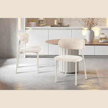 Chaise Coco — Tissu chiné, pied naturel, noyer ou gris