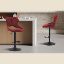 Chaise de bar Mori — Tissu, hauteur réglable