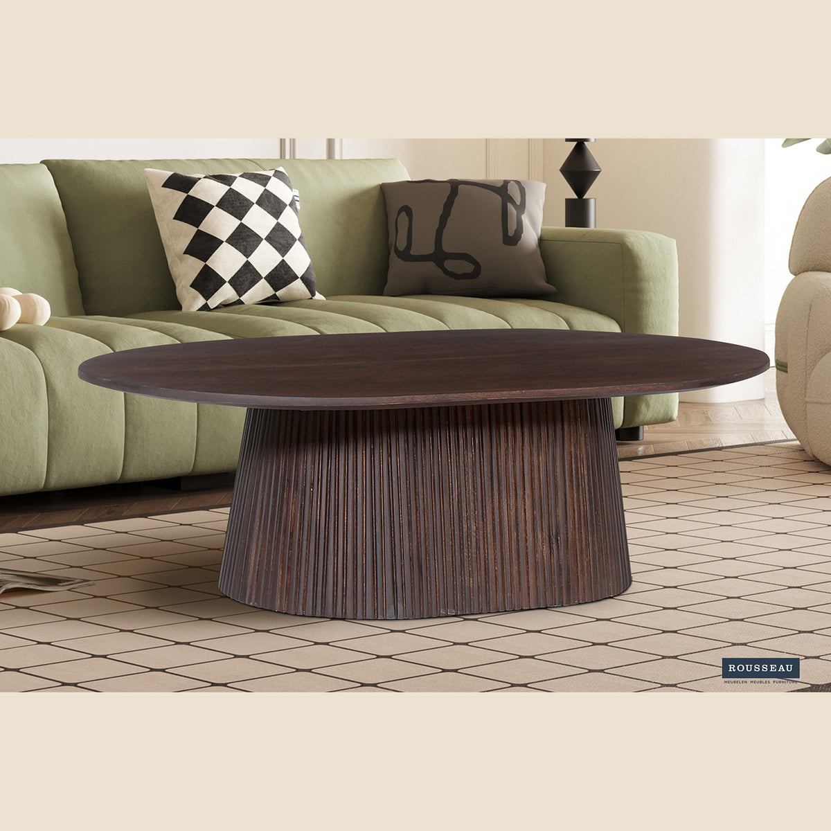 Table basse Miguel — Manguier, ronde ou ovale