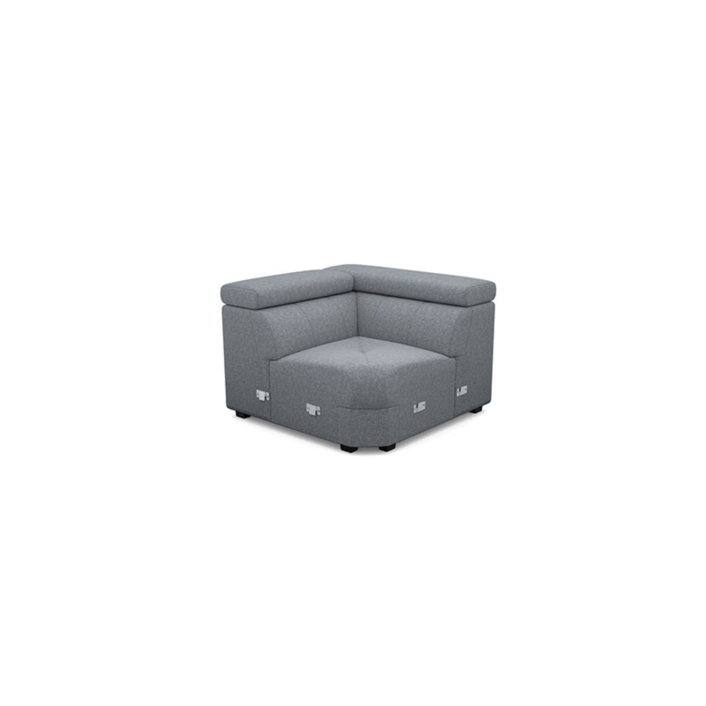 Salon d'angle modulaire Atlanta — Gris bleuté