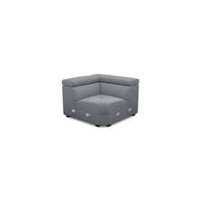 Salon d'angle modulaire Atlanta — Gris bleuté