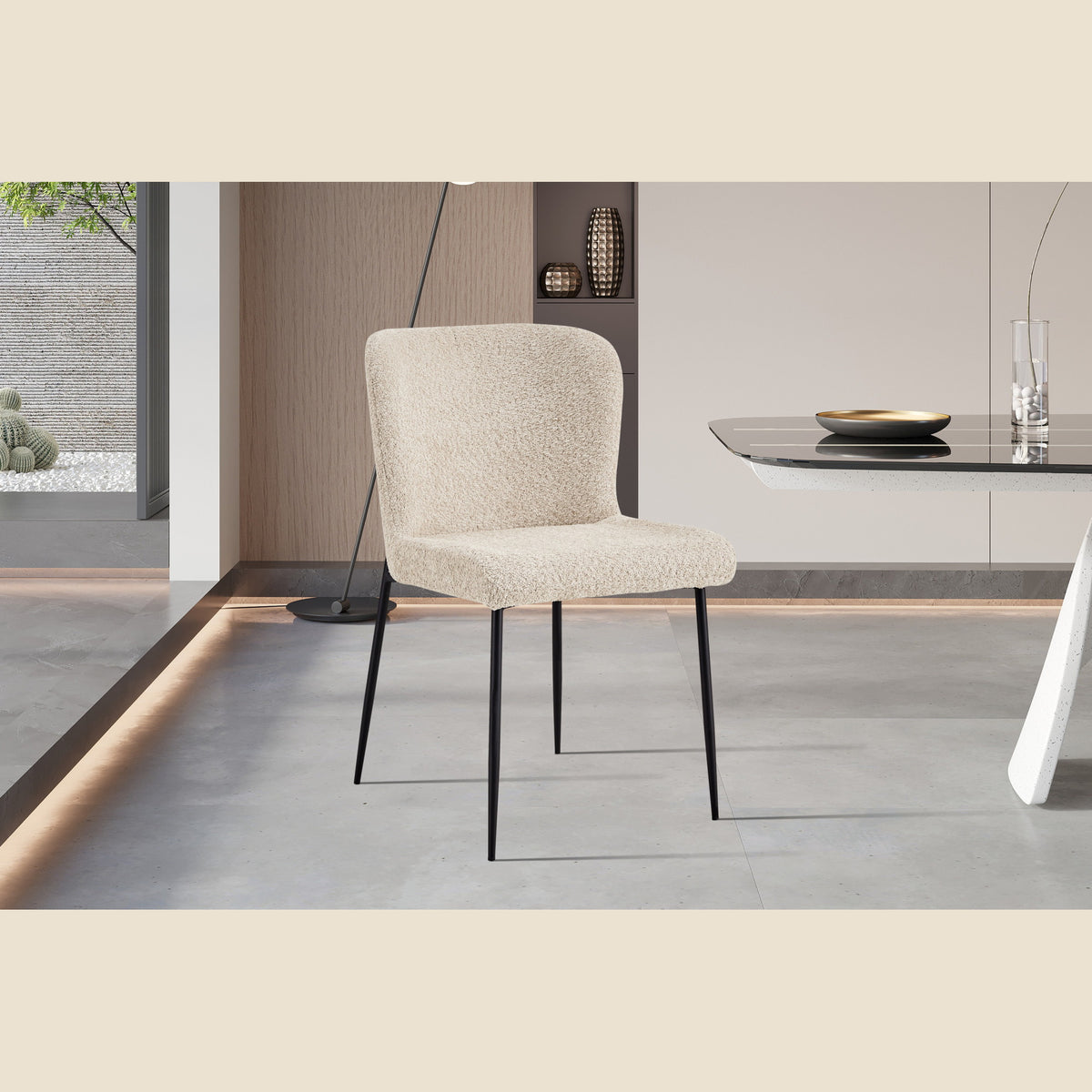 Chaise Lisa — Bouclé ou tissu