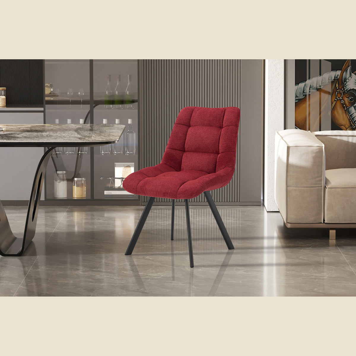 Chaise Lizzy — Tissu